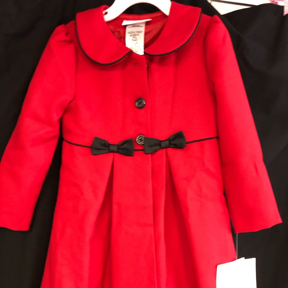 NWT red black size 4T dress and jacket